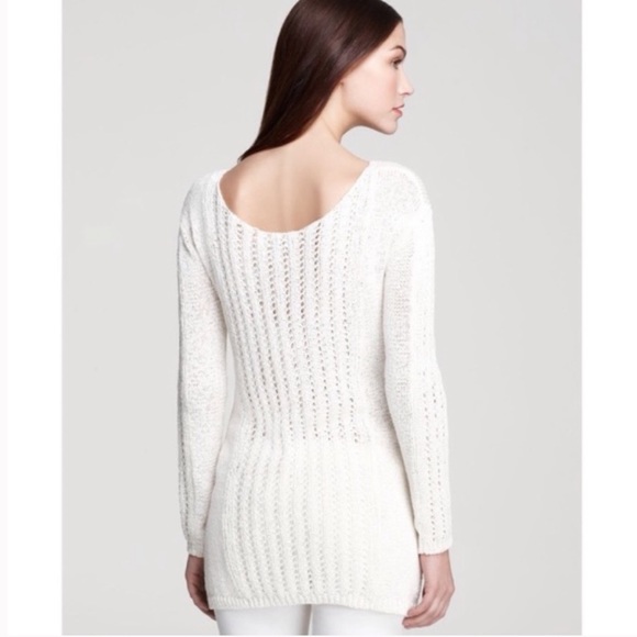 🌟Rachel Zoe White Chunky Open Knit Karla Sweater - Picture 2 of 8